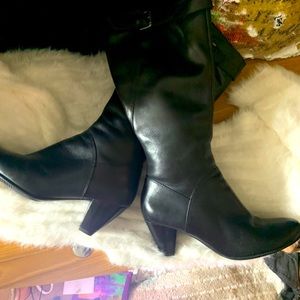 Black Under the Knee Boot by Ecco